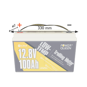 Power Queen LifePO4 12V 100Ah 12V 100 AH BATTERE PER INGINI DEL TRENO