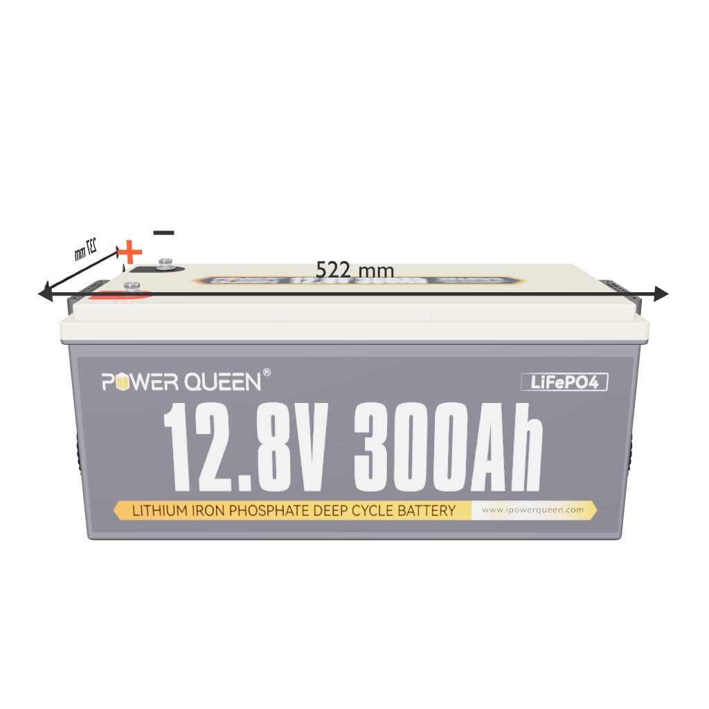 Batterie LiFePO4 12V 300Ah de Power Queen avec BMS 200A Intégré